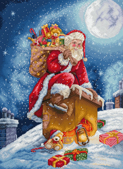 Santa's Secret Stop Cross Stitch Kit - Letitstitch