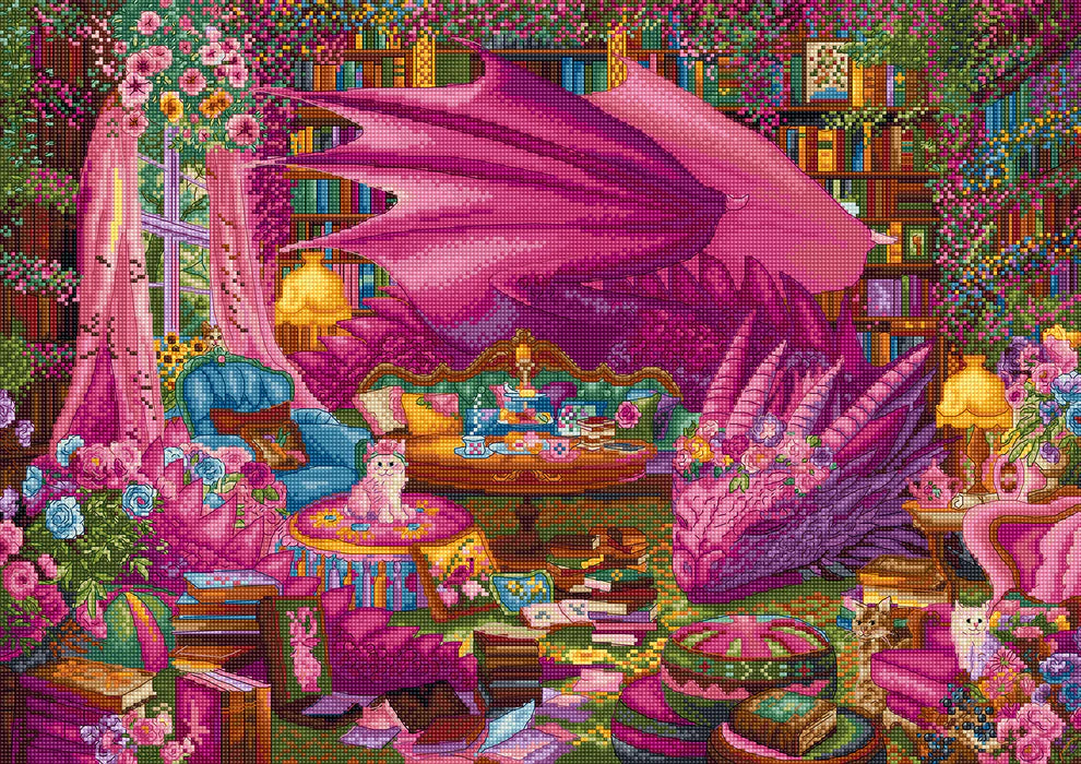 The Reading Realm Cross Stitch Kit - Letitstitch