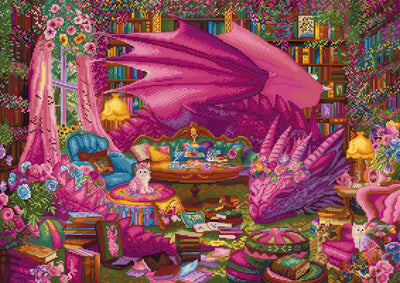The Reading Realm Cross Stitch Kit - Letitstitch