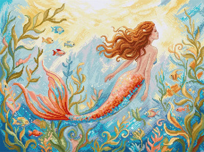 Mermaid Dreams Cross Stitch Kit - Letitstitch
