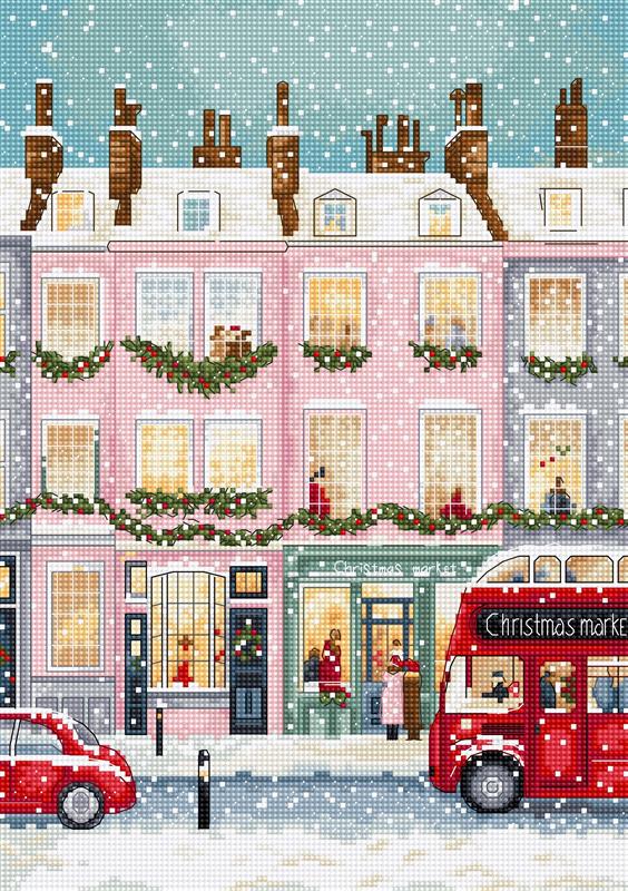 London Winter Charm Cross Stitch Kit - Letitstitch