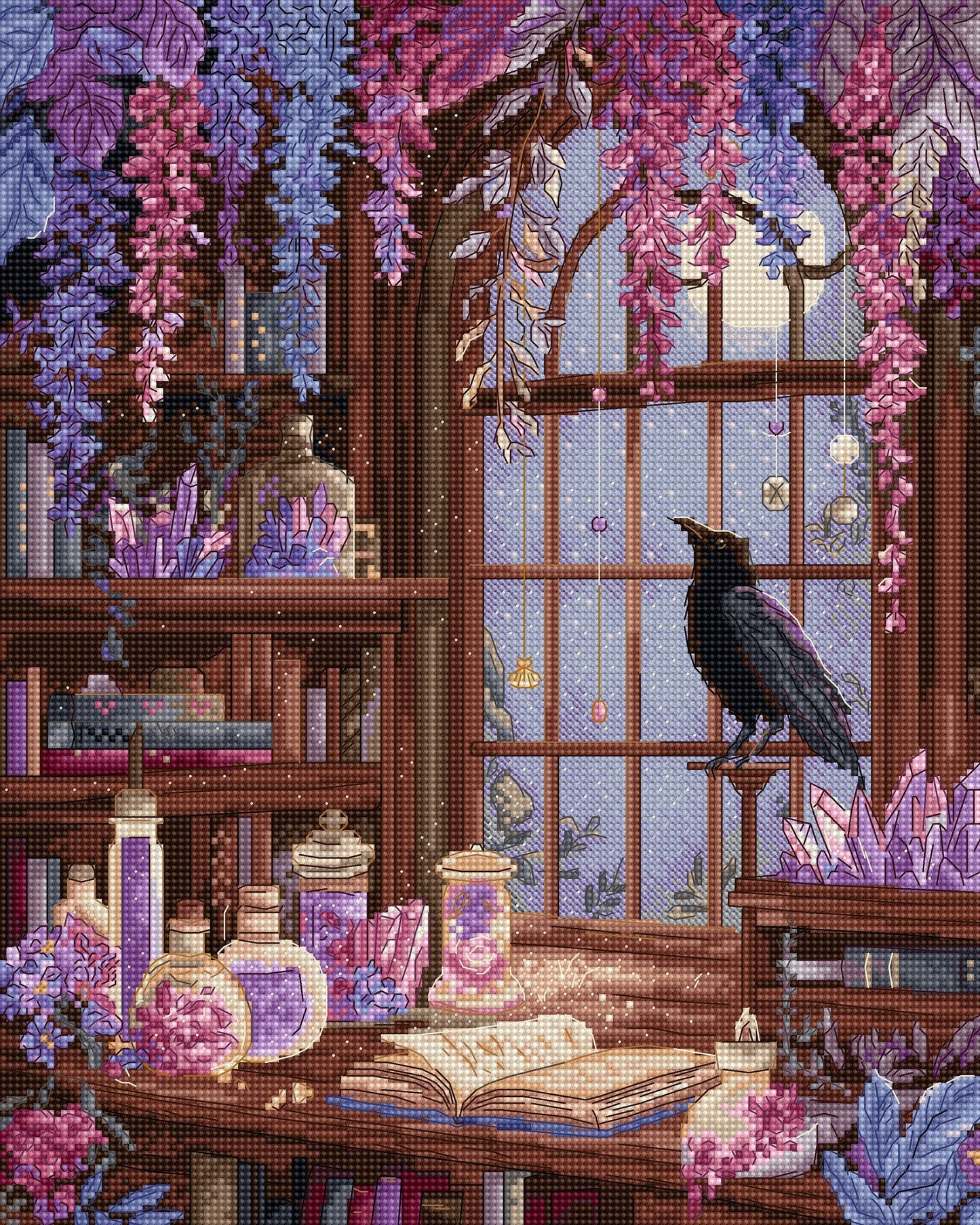 Raven's Library Cross Stitch Kit - Letitstitch