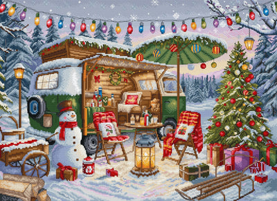 Christmas Trailer Cross Stitch Kit - Letitstitch