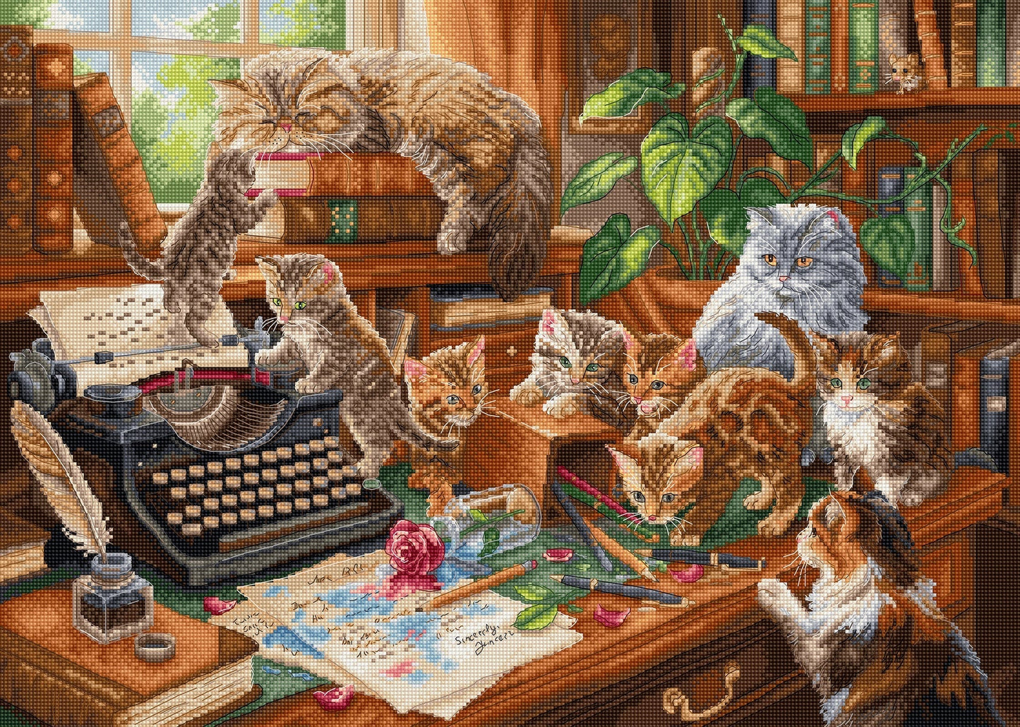 Playful Paws Cross Stitch Kit - Letitstitch