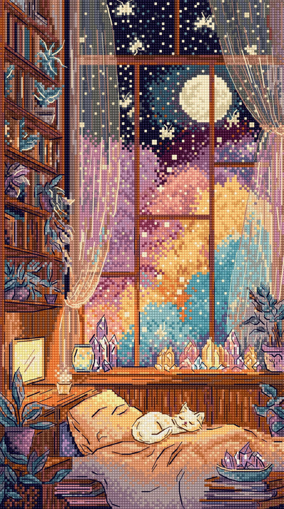Crystal Moonlight Cross Stitch Kit - Letitstitch