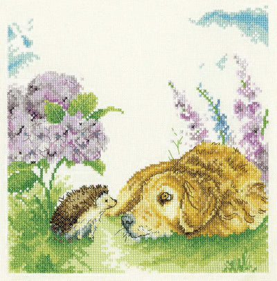 Hydrangea Hideaway Cross Stitch Kit Heritage Crafts