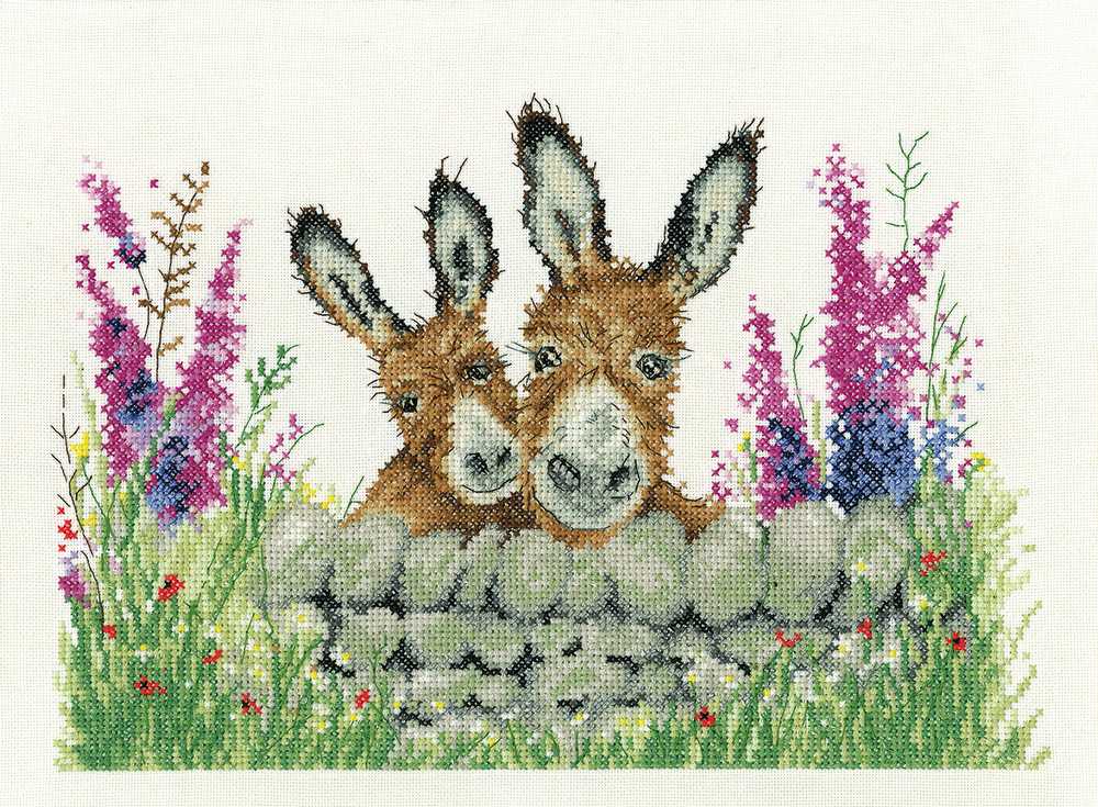 Pip and Poppy Cross Stitch Kit Heritage Crafts