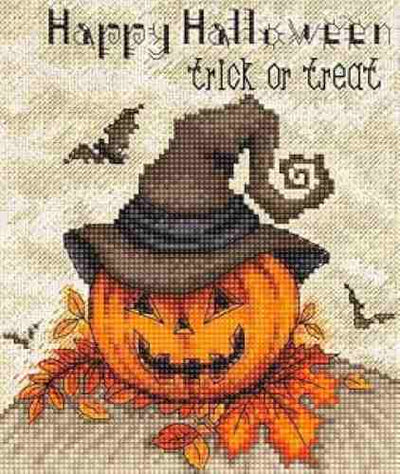 Halloween Trick or Treat Cross Stitch Kit - Letitstitch