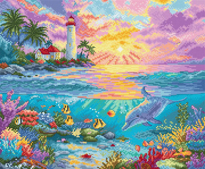 Dolphin's Paradise Cross Stitch Kit - Letitstitch