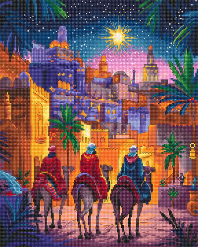 Three Kings Cross Stitch Kit - Letitstitch