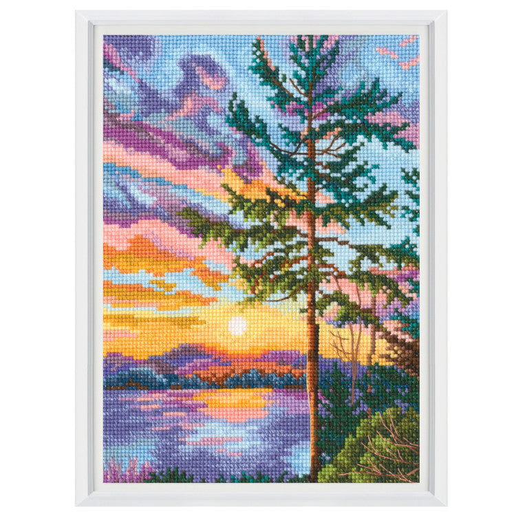 Sunset Landscape Cross Stitch Kit ~ RTO