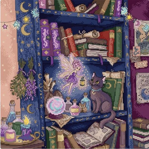 The Magic Shelf Cross Stitch Kit - Letistitch