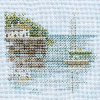 Minuets - Quayside  (on linen) Cross Stitch Kit by Derwentwater Designs