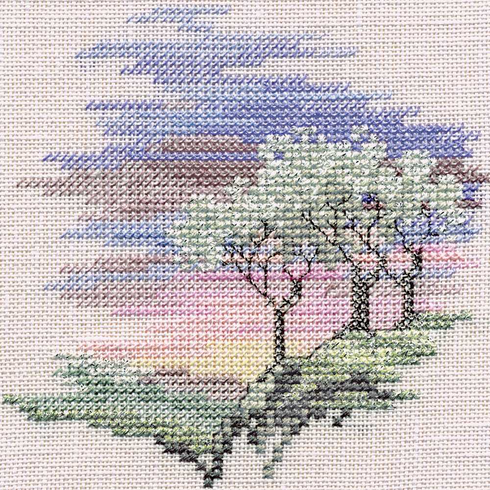 Minuets - Frosty Trees by Derwentwater Designs 14 count Cross Stitch Kit