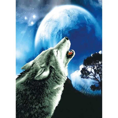 Howling Wolf Cross Stitch Kit Needleart World