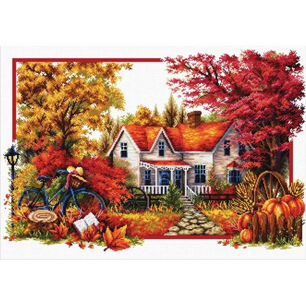 Autumn Comes Cross Stitch Kit Needleart World