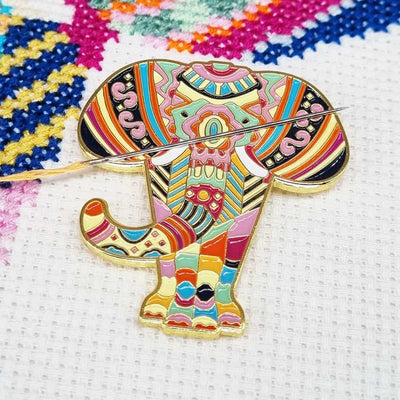 Mandala Elephant Needle Minder ~ Meloca Designs