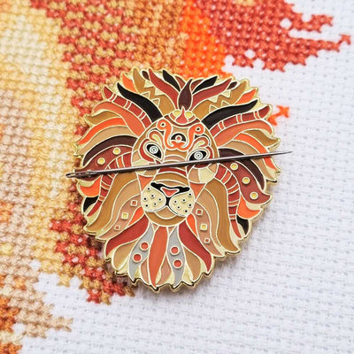 Mandala Lion Needle Minder ~ Meloca Designs