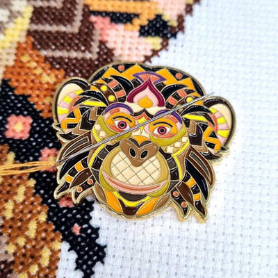 Mandala Monkey Needle Minder ~ Meloca Designs