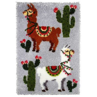 Llama Rug Latch Hook Kit by Orchidea  ~ ORC.4103