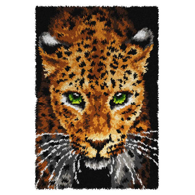 Leopard Latch Hook Rug Kit Orchidea  ~ ORC.4164