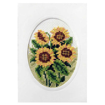 Sunflowers Cross Stitch Card Kit Orchidea  ~ ORC.6099