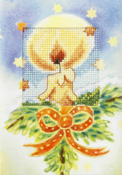 Orchidea Cross Stitch Kit- Greetings Card- Candle  ~ ORC.6209