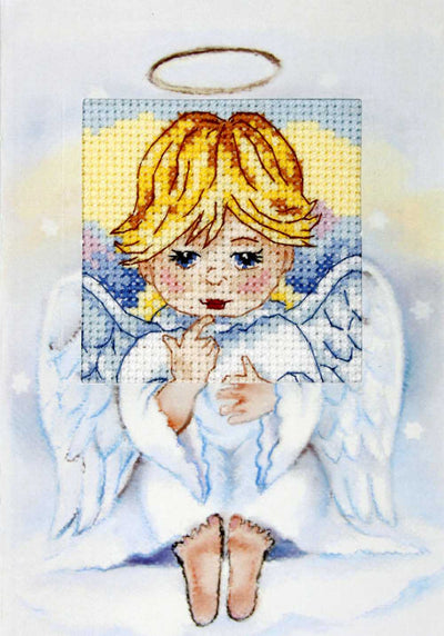 Orchidea Counted Cross Stitch Kit- Greetings Card- Angel  ~ ORC.6230