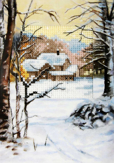 Orchidea Counted Cross Stitch Kit- Greetings Card- Winter  ~ ORC.6234