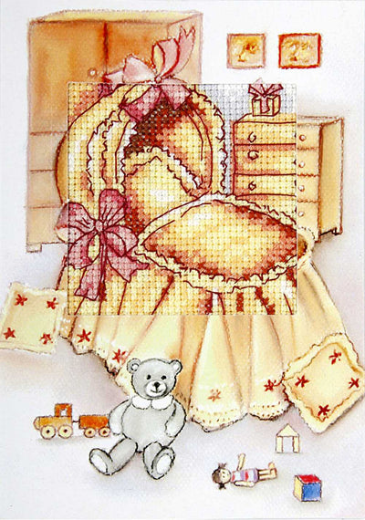 Orchidea Counted Cross Stitch Kit- Greetings Card- Happy Birthday  ~ ORC.6273