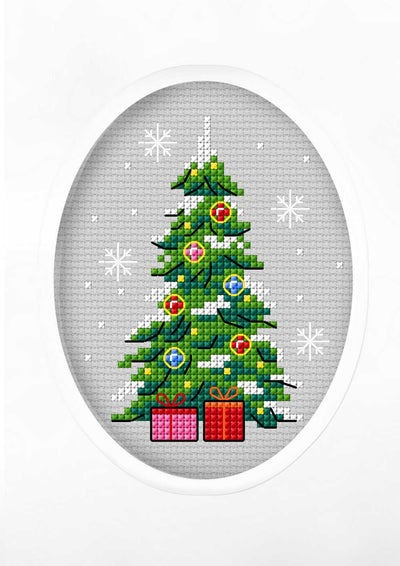 Orchidea Counted Cross Stitch Kit- Greetings Card- Christmas Tree  ~ ORC.6284