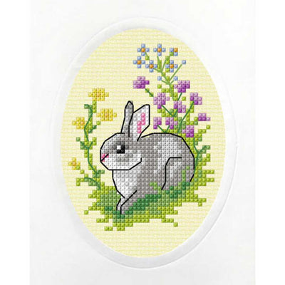 Orchidea Counted Cross Stitch Kit- Greeting Card- Easter Bunny  ~ ORC.6291