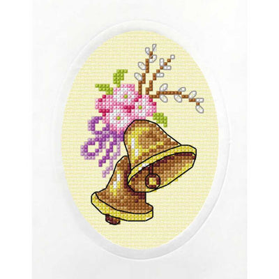 Orchidea Counted Cross Stitch Kit- Greeting Card- Easter Bells  ~ ORC.6292