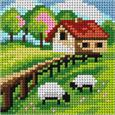 Orchidea Needlepoint Kit- My First Tapestry- Mini- Spring Landscape  ~ ORC.6754