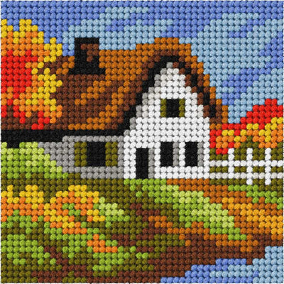 Orchidea Needlepoint Kit- My First Tapestry- Mini- Autumn Landscape  ~ ORC.6756