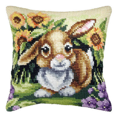 Orchidea Cross Stitch Kit- Cushion- Large- Bunny  ~ ORC.9026