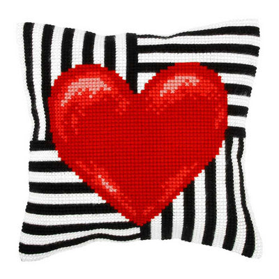 Orchidea Cross Stitch Kit- Cushion- Large- Red Heart  ~ ORC.9314