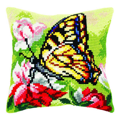 Orchidea Cross Stitch Kit- Cushion- Large- Butterfly  ~ ORC.9367