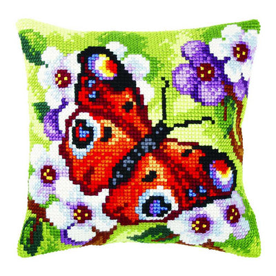 Orchidea Cross Stitch Kit- Cushion- Large- Butterfly  ~ ORC.9379