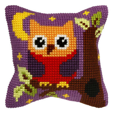 Owl Cushion Front Cross Stitch Kit by Orchidea  ~ ORC.9402
