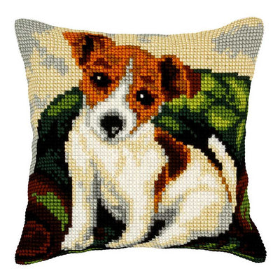 Orchidea Cross Stitch Kit- Cushion- Large- Dog  ~ ORC.9527