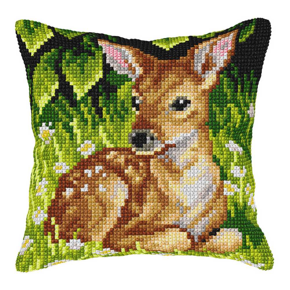 Orchidea Cross Stitch Kit- Cushion- Large- Roe Deer  ~ ORC.9566