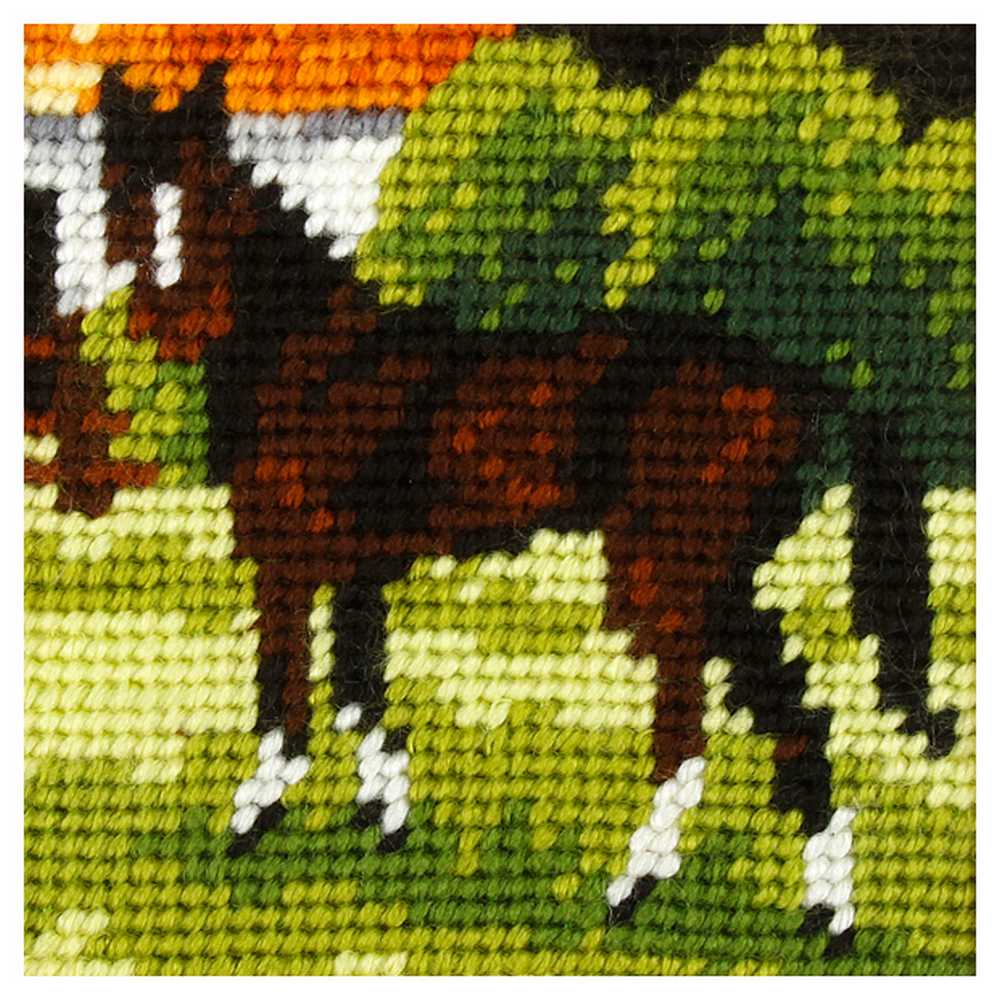 Brown Horse Beginner Tapestry Kit by Orchidea  ~ ORC.9610