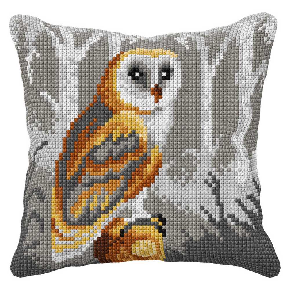 Orchidea Cross Stitch Kit- Cushion- Large- Owl  ~ ORC.99015