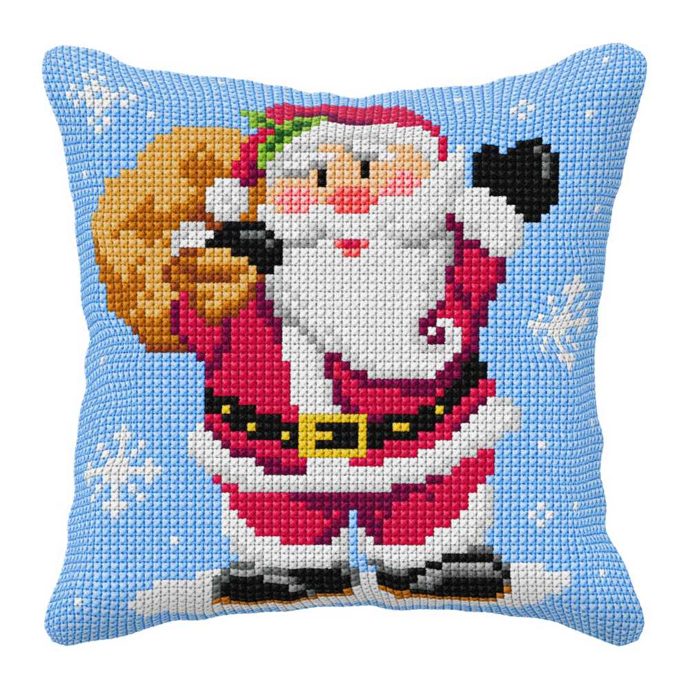 Orchidea Cross Stitch Kit- Cushion- Large- St. Claus  ~ ORC.99028