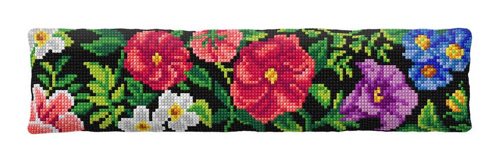 Orchidea Cross Stitch Kit- Cushion- Flowers