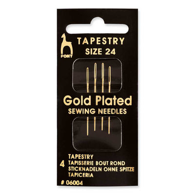 Tapestry Gold Plated Needles Sz 24