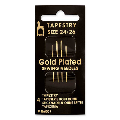 Tapestry Gold Plated Needles Sz 24-26