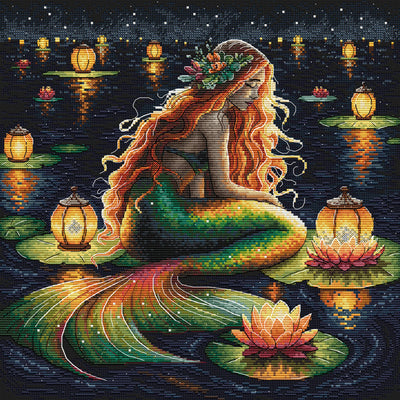The Mermaid's Sanctuary Cross Stitch Kit ~ AVA Stitch