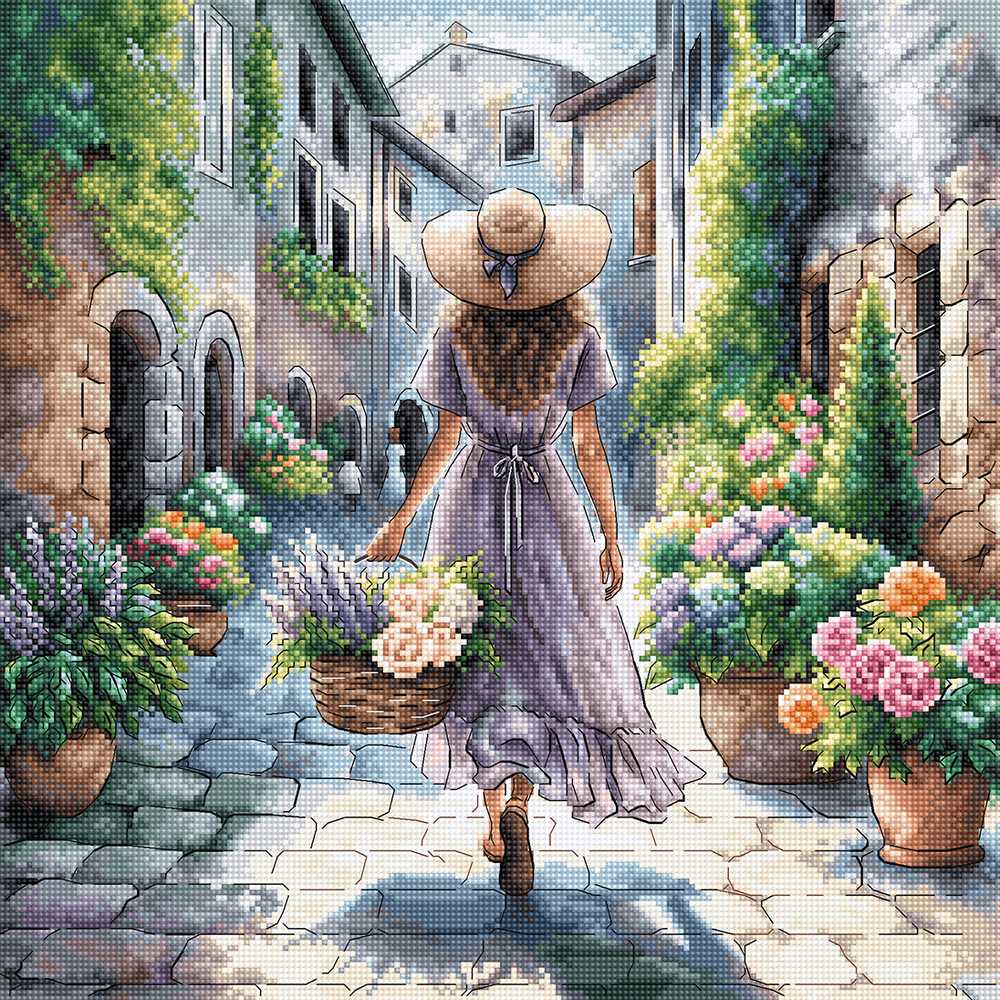 The Scent of Flowers Cross Stitch Kit ~ AVA Stitch